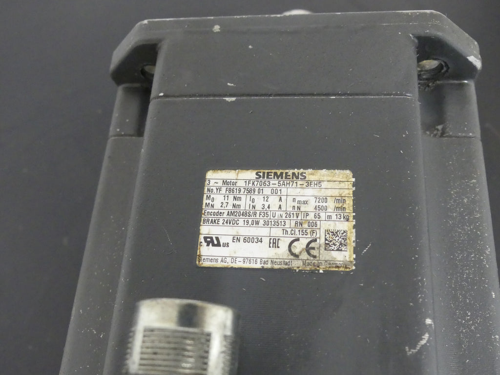 SIEMENS 1FK7063-5AF71-3EH5 used s.Bilder