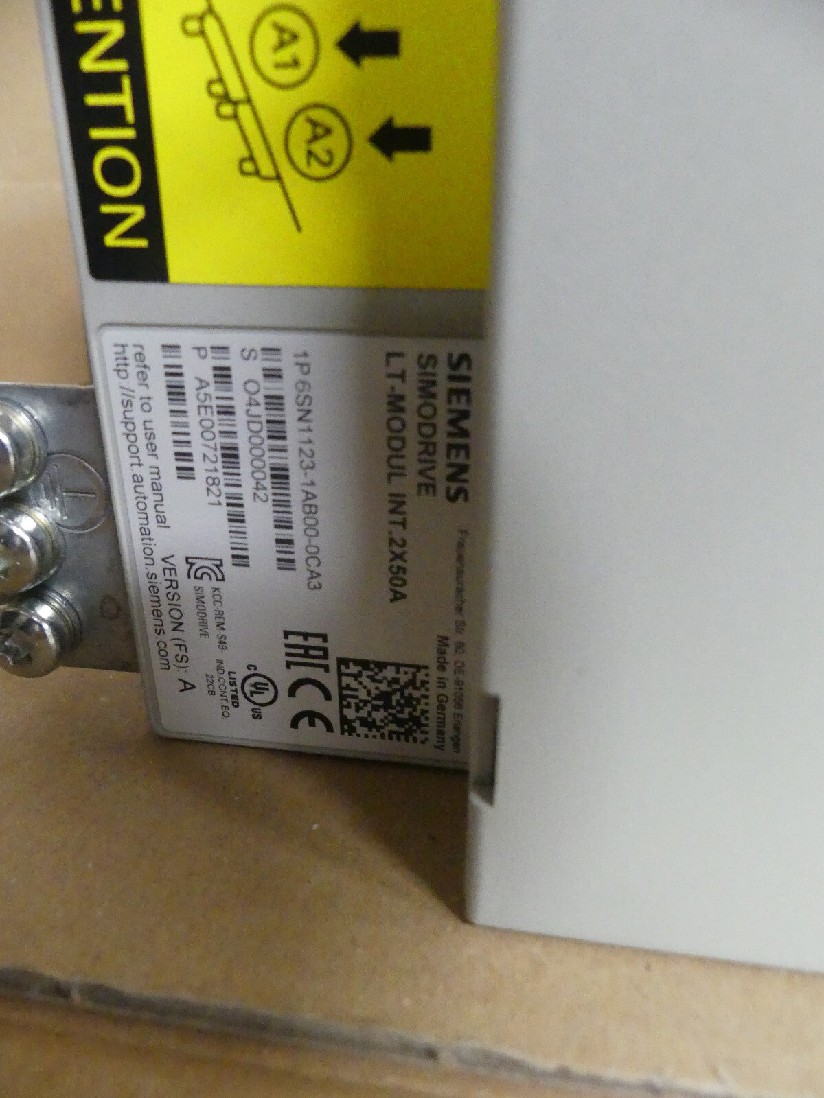 SIEMENS 6SN1123-1AB00-0CA3