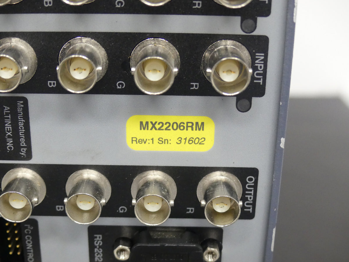 ALTINEX MX2206RM HOCHAUFLÖSENDER SCHALTER s.Bilder