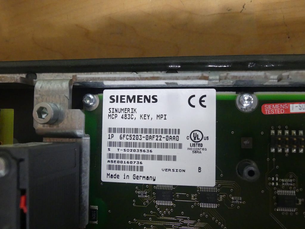 Siemens SINUMERIK Maschinensteuertafel MCP 483C    6FC5203-0AF22-0AA0