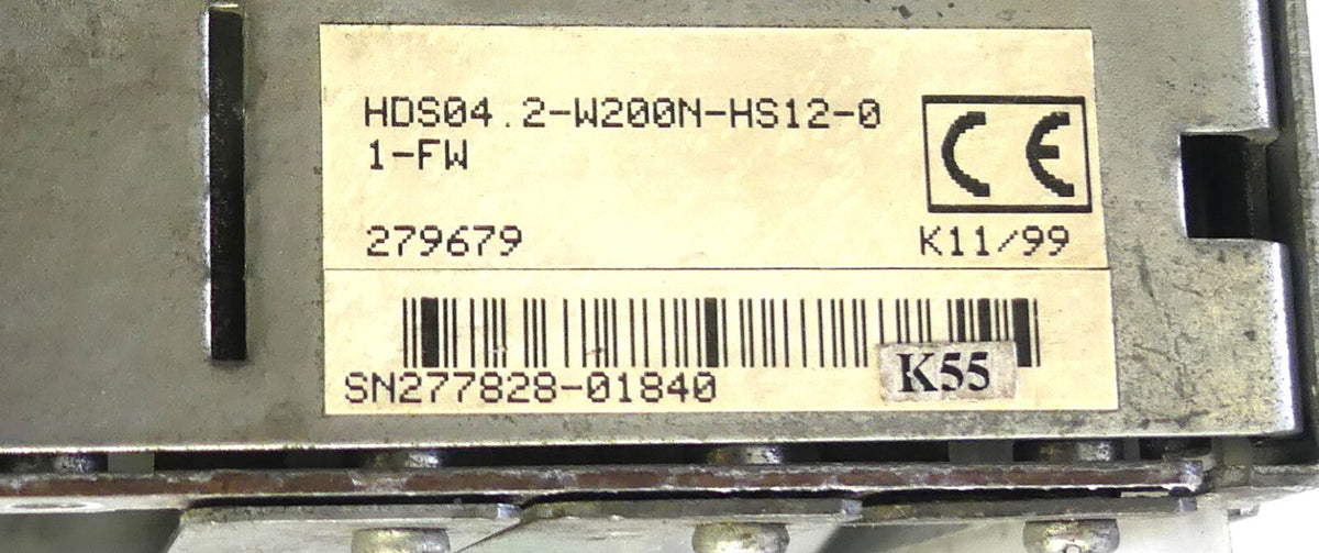 Rexroth  AC Controller  HDS04.2-W200N-HS12-01-FW