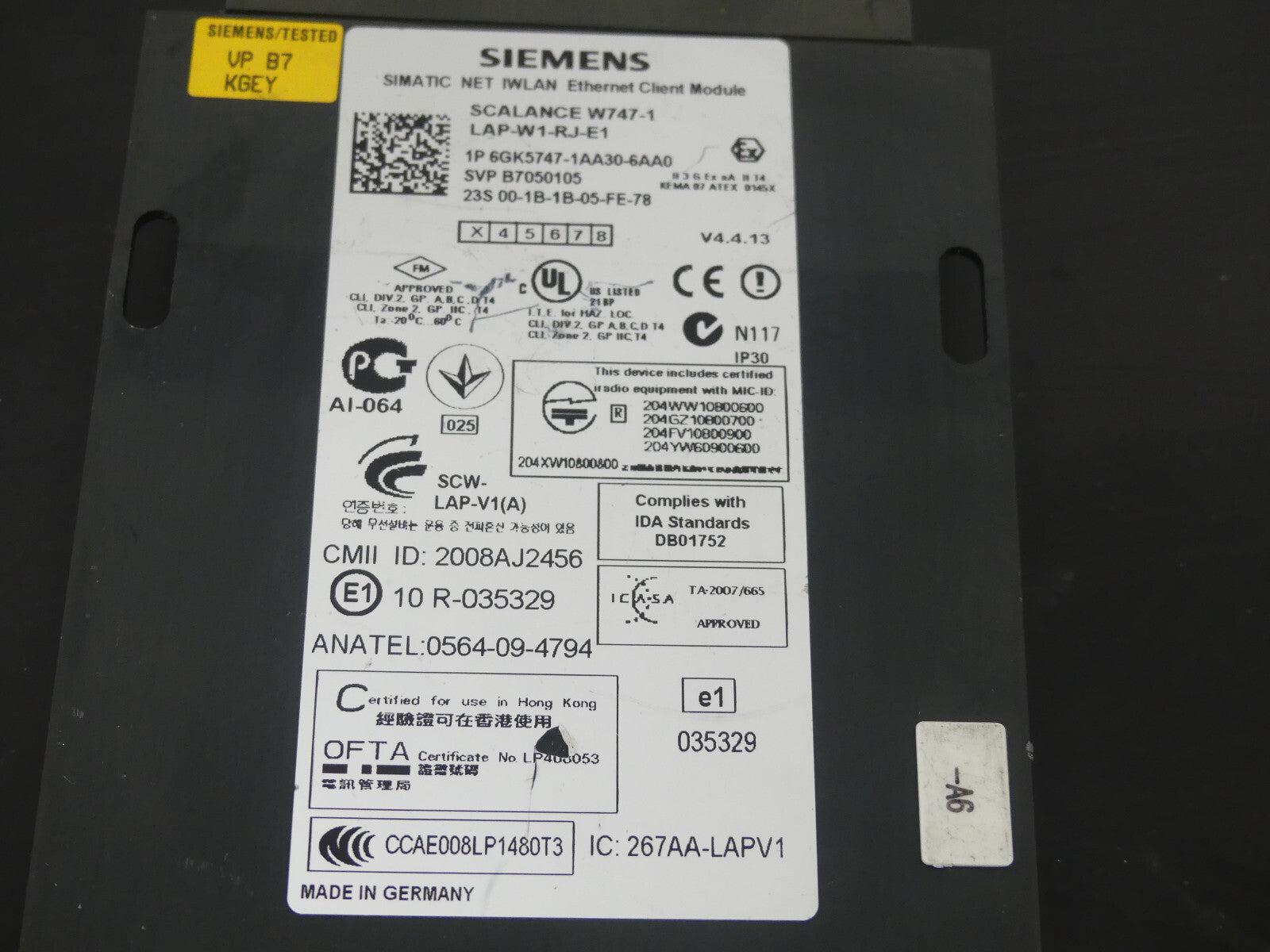 Siemens scalance IWLAN 6GK5747-1AA30-6AA0  6GK57471AA306AA0  s.Bilder