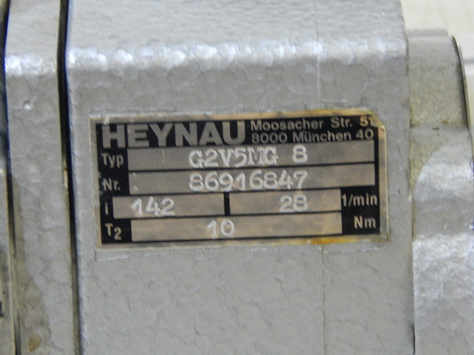 Heynau G2V5MG 8 Motor 