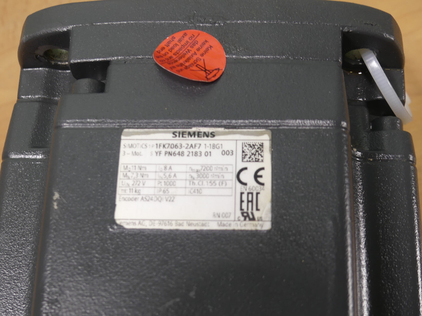 SIEMENS 1FK7063-2AF71-1BG1 1FK70632AF711BG1