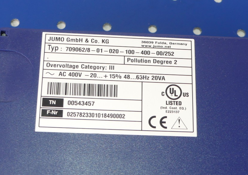 JUMO  709062/8-01-020-100-400-00/252