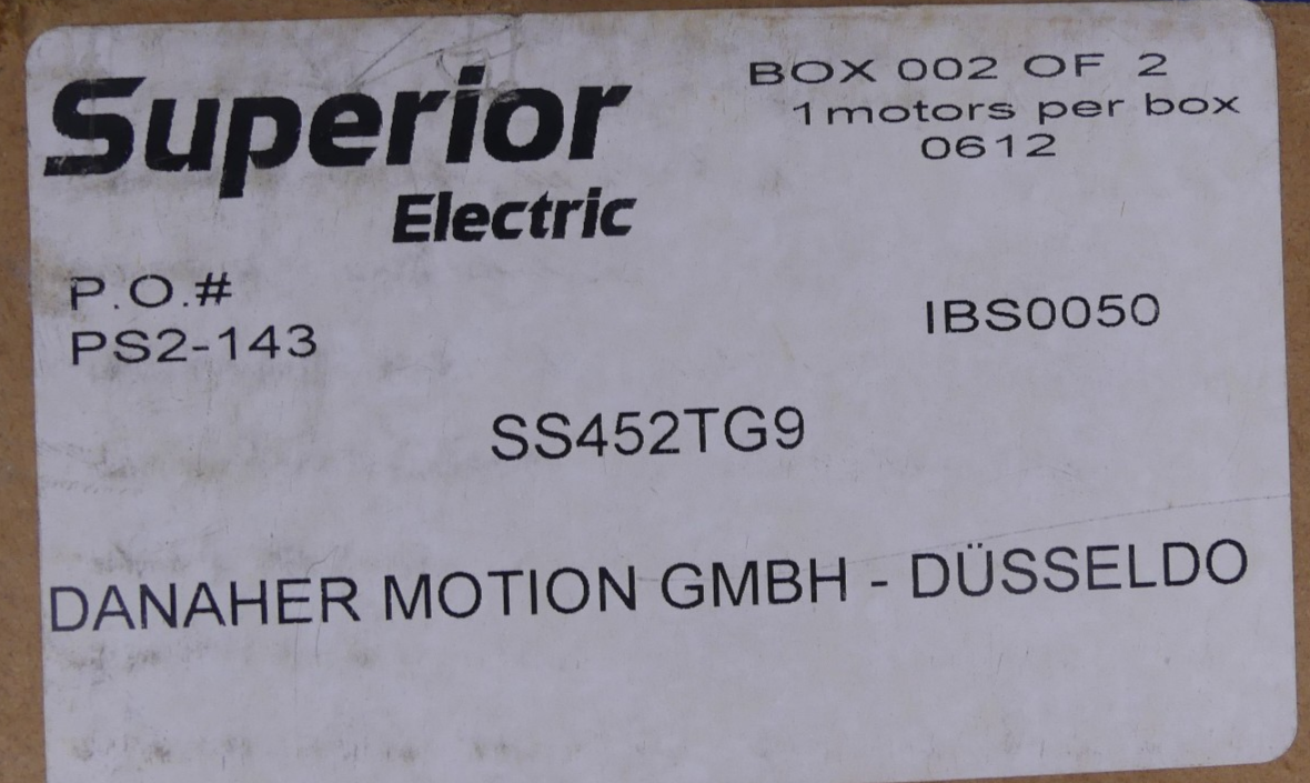 Danaher Motion SS452TG9 Synchronmotor