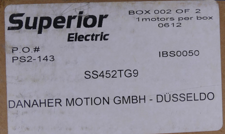 Danaher Motion SS452TG9 Synchronmotor