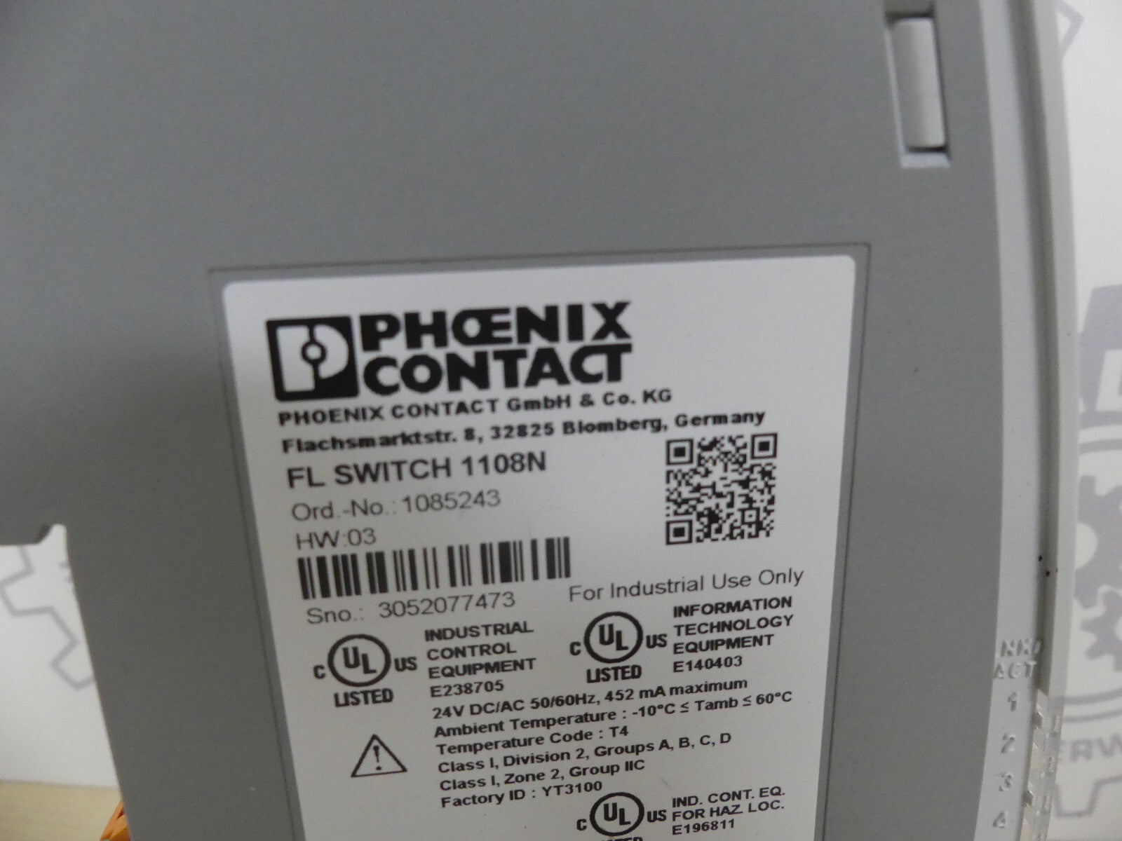 PHOENIX CONTACT FL SWITCH 1108N