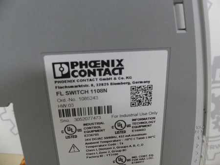 PHOENIX CONTACT FL SWITCH 1108N