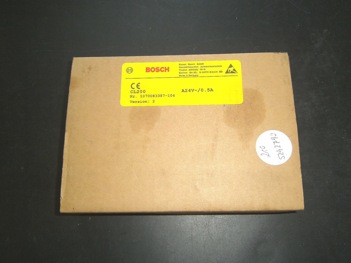 Bosch CL200 OUTPUT  A24V-/0.5A Nr.1070083387-104 Version:2 neu