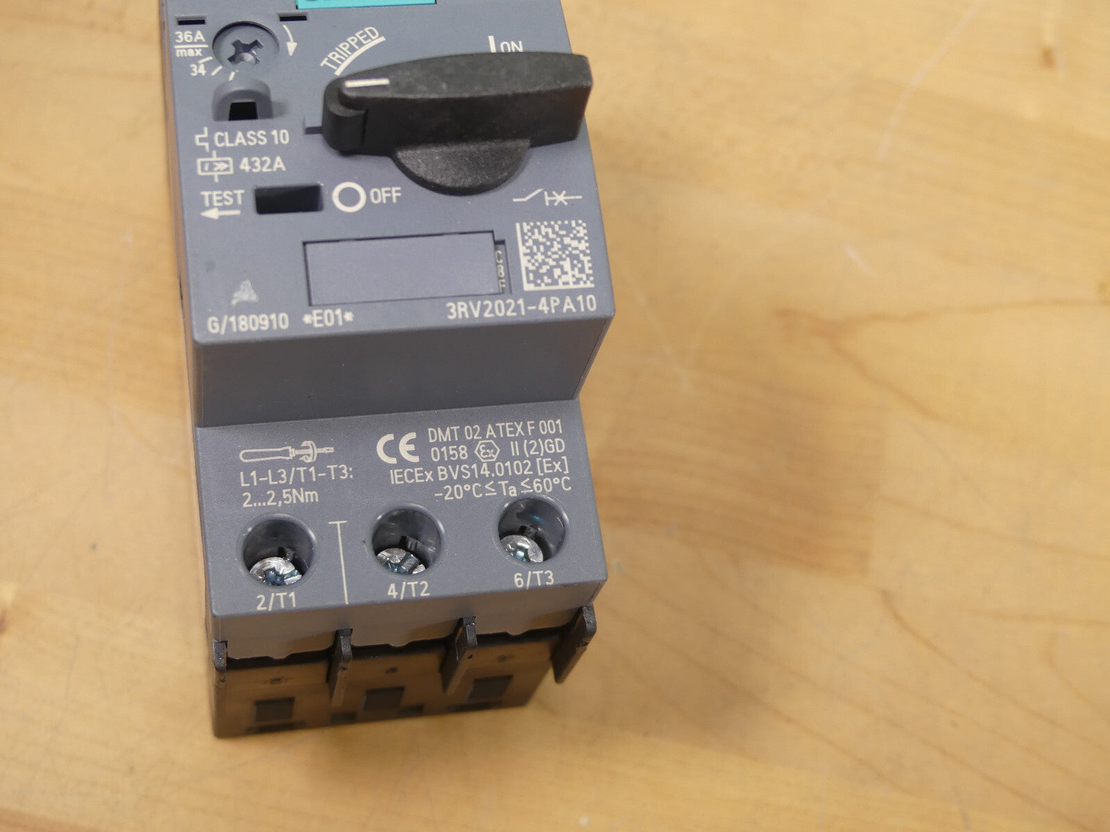 Siemens 3RV2021-4PA10 Leistungsschalter für Motorschutz