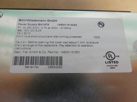 BIHL+WIEDEMANN BW 1676