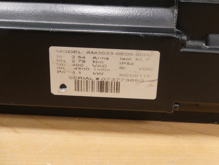 BECKHOFF AM3033-0E00-0000 Servomotor