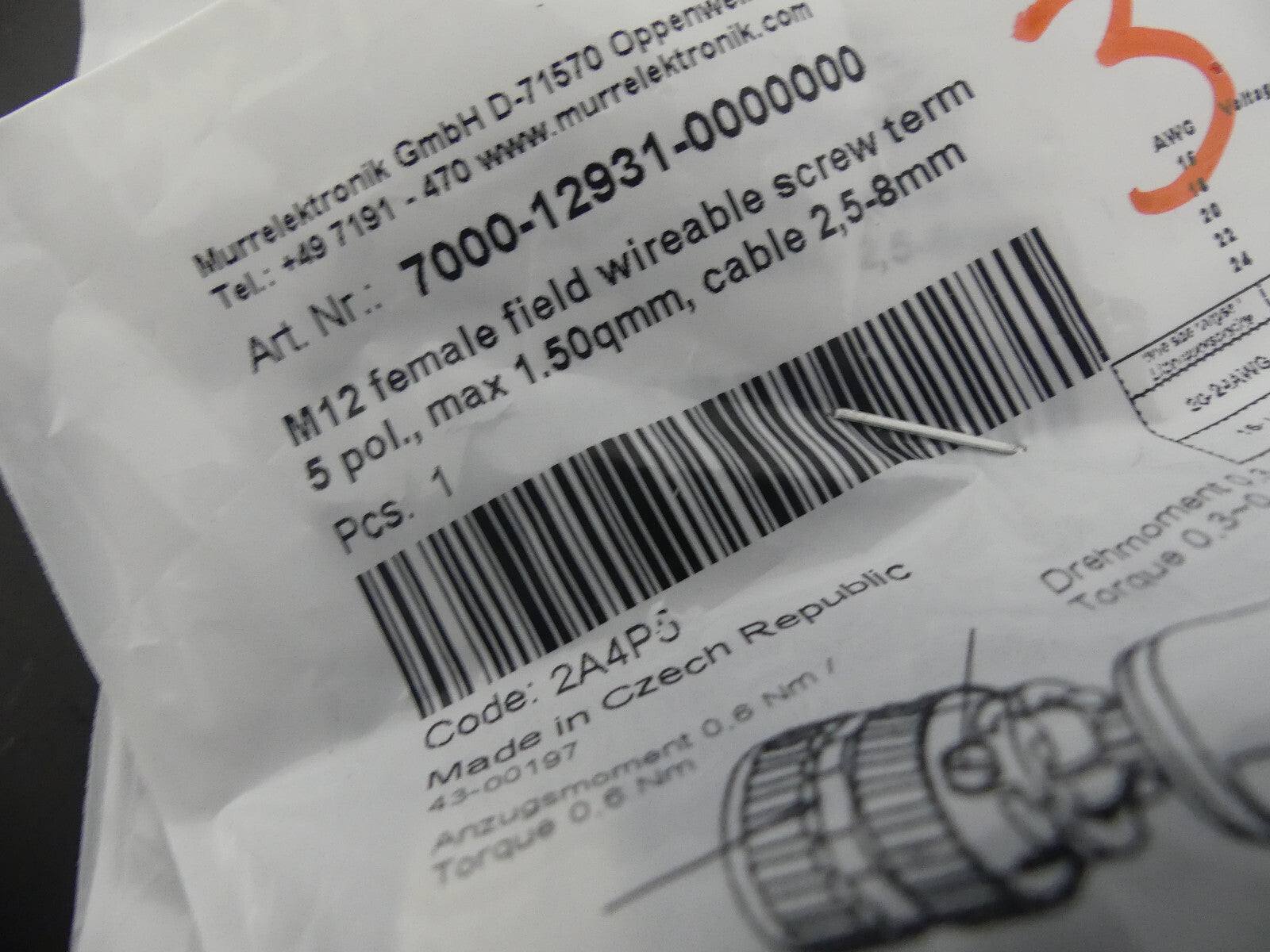 3x Murr Elektronik 7000-12931-0000000