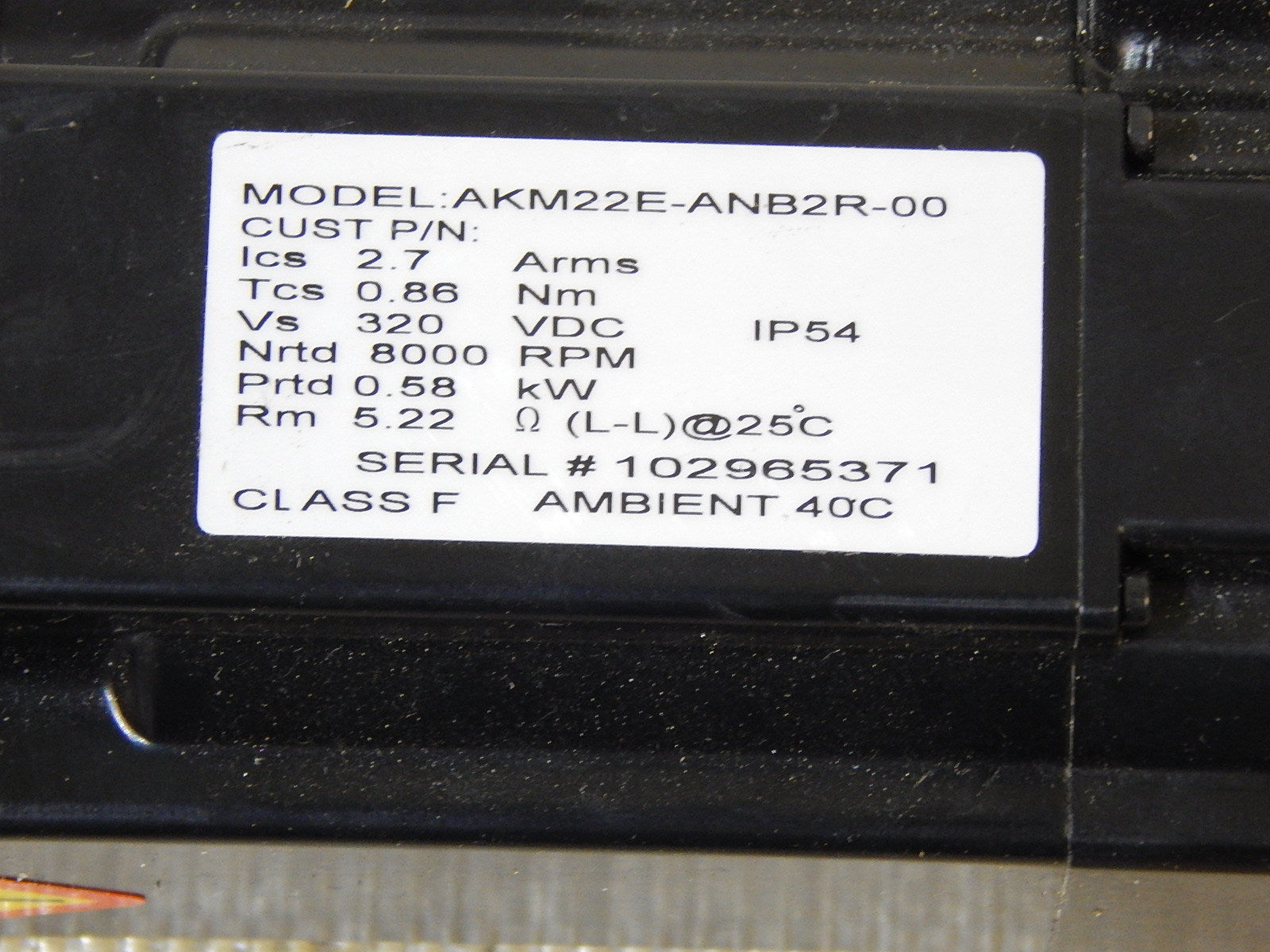 Kollmorgen Synchron-Servomotor AKM22E-ANB2R-00  Neuwertig