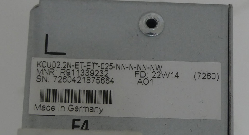 rexroth KCU02.2N-ET-ET*-025-NN-N-NN-NW