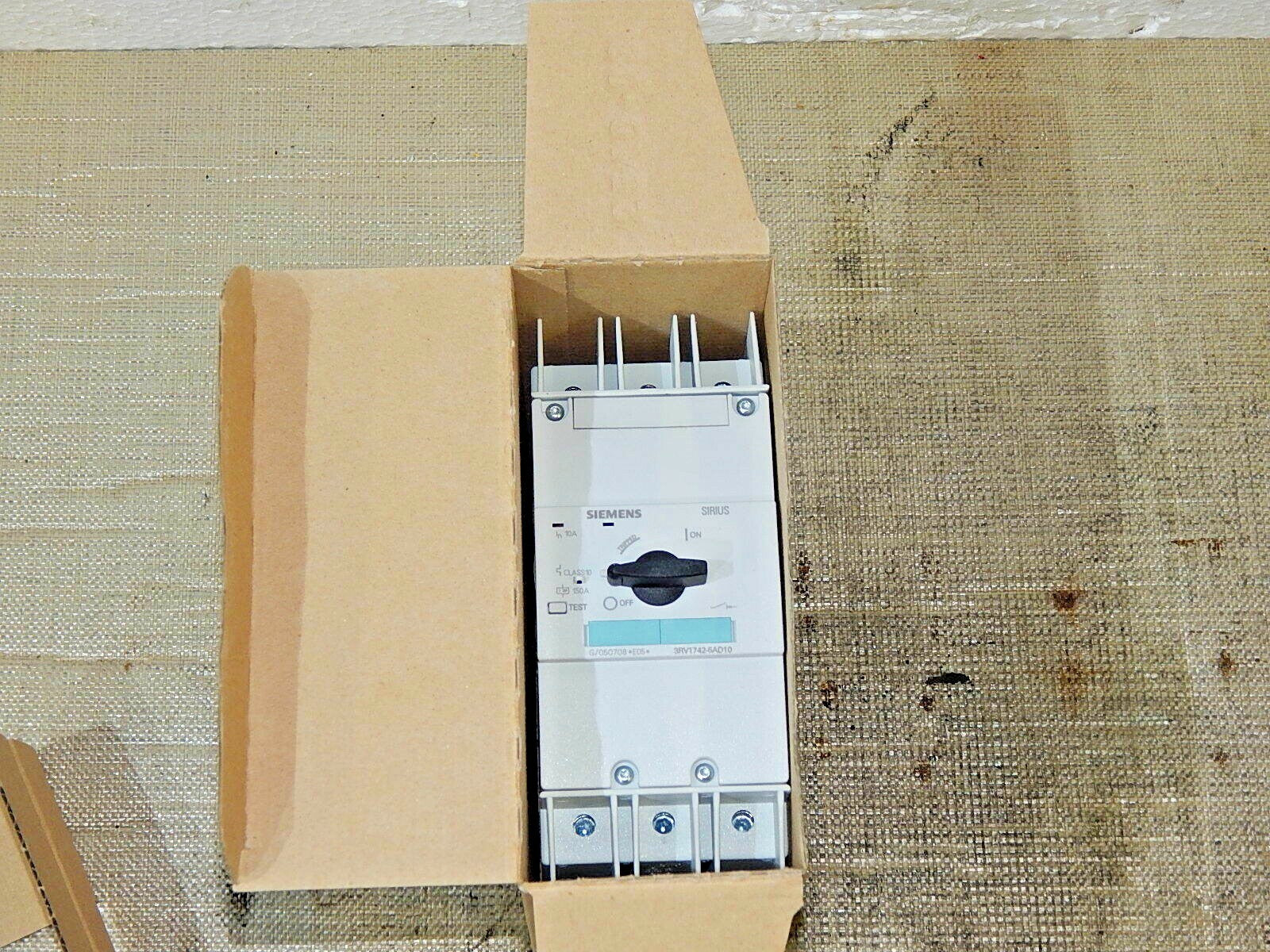 Siemens Leistungsschalter  3RV1742-5AD10  10A Motorschutzschalter New