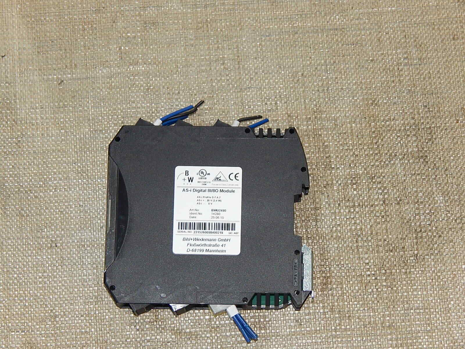 Bihl+Wiedemann BWU2490  AS-i Digital 8I/8O Module used