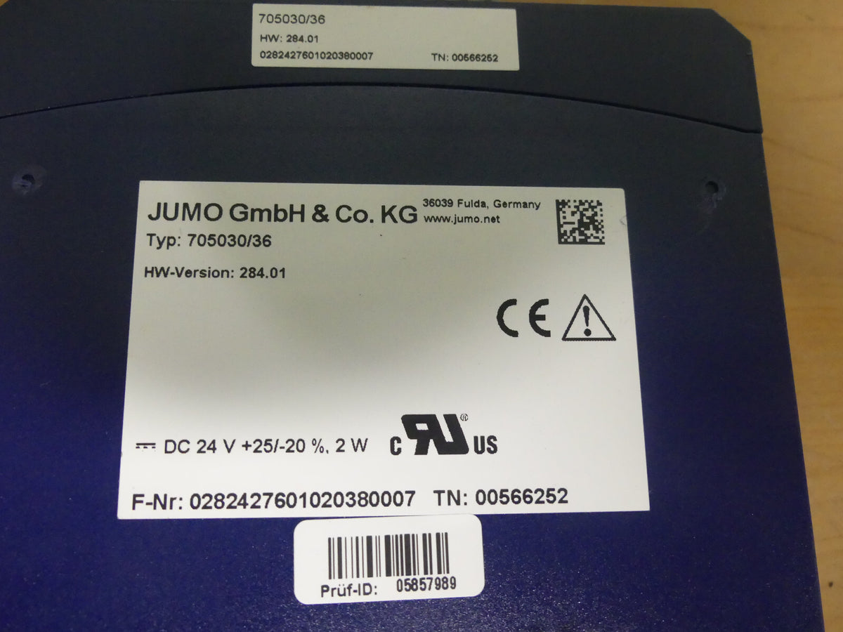 JUMO  705030/36 HW-Version:284.01