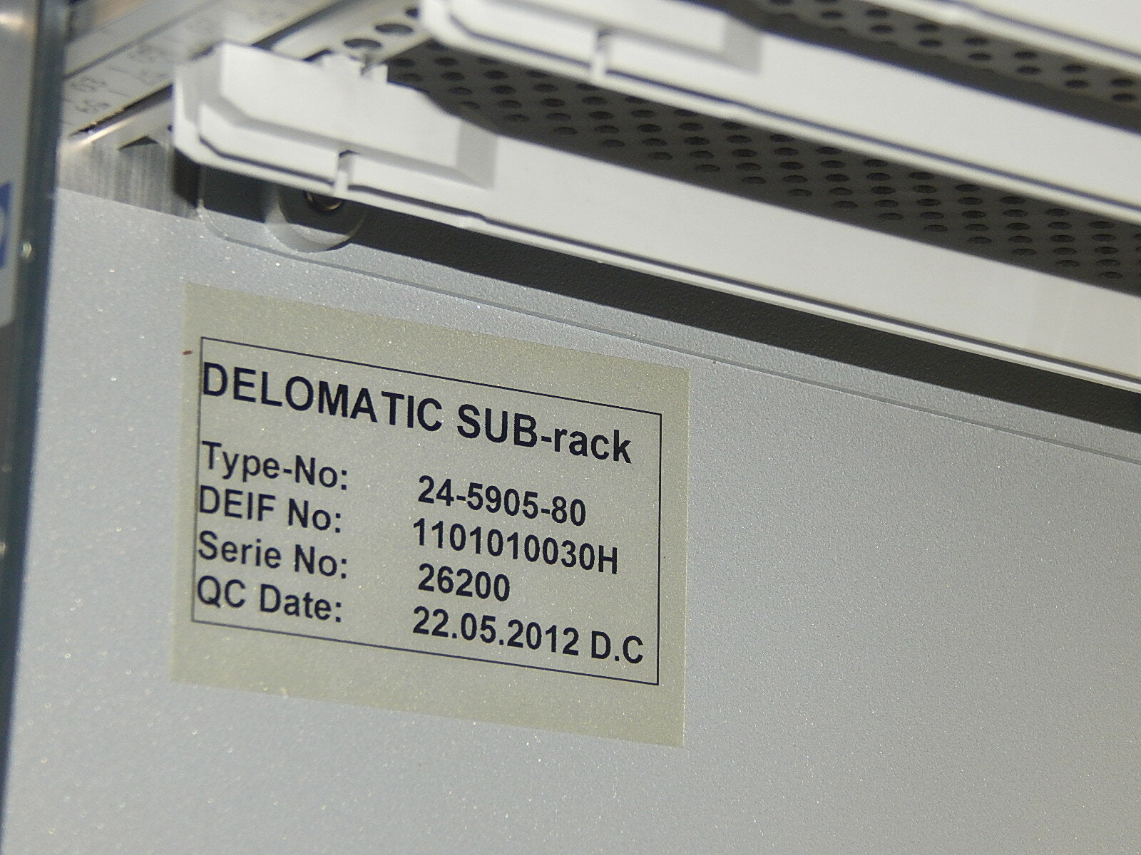  Deif Delomatic Sub -Rack   24-5905-80  // DM-4 Gas used