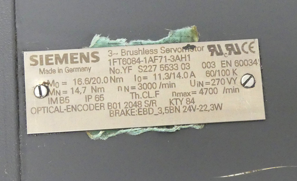 Siemens 1FT6084-1AF71-3AH1