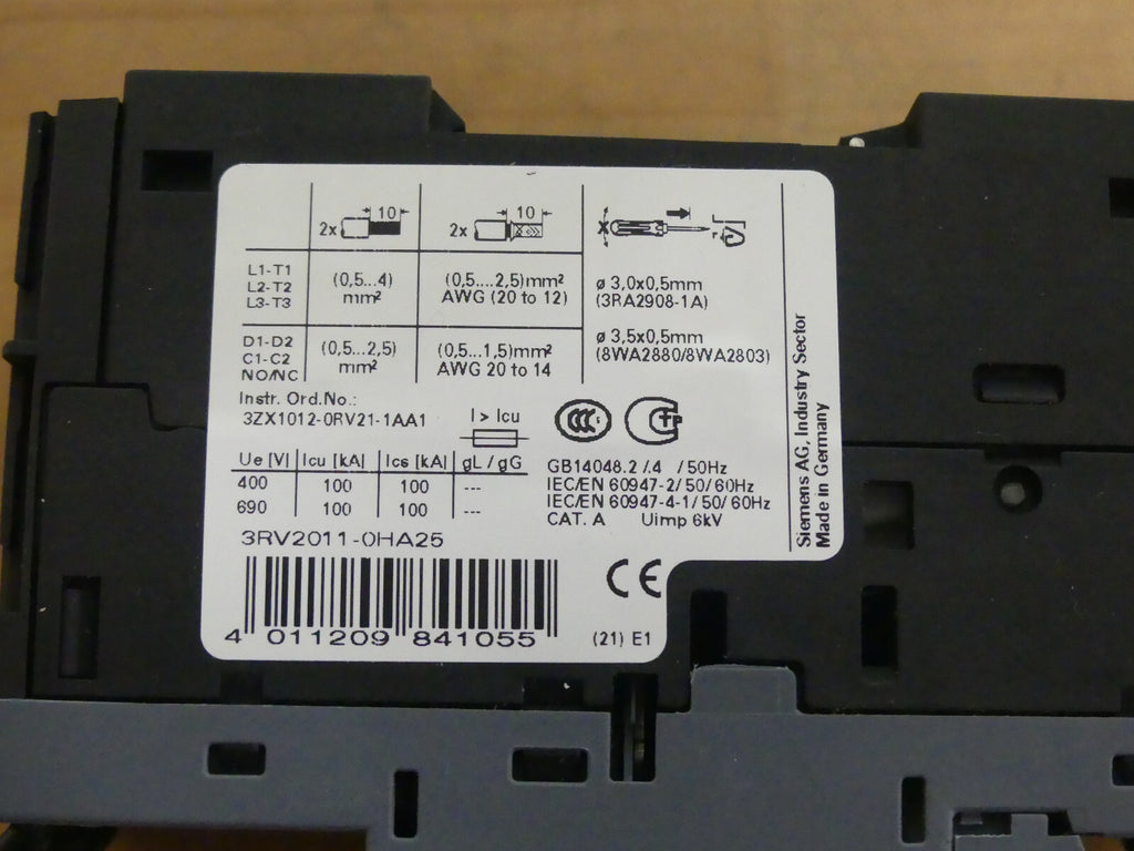 siemens 3rv2011-0ha25