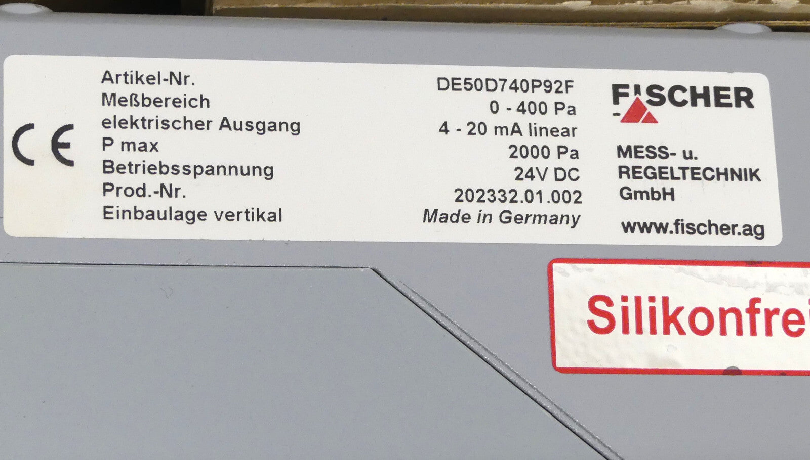 Fischer Mess- und Regeltechnik DE50D740P92F