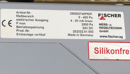 Fischer Mess- und Regeltechnik DE50D740P92F