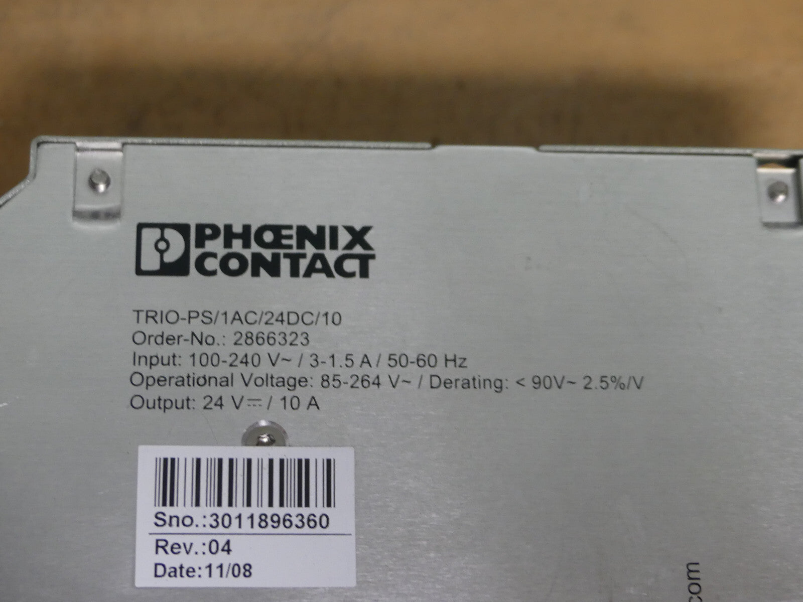 Phoenix Contact TRIO-PS/AC/24DC/10