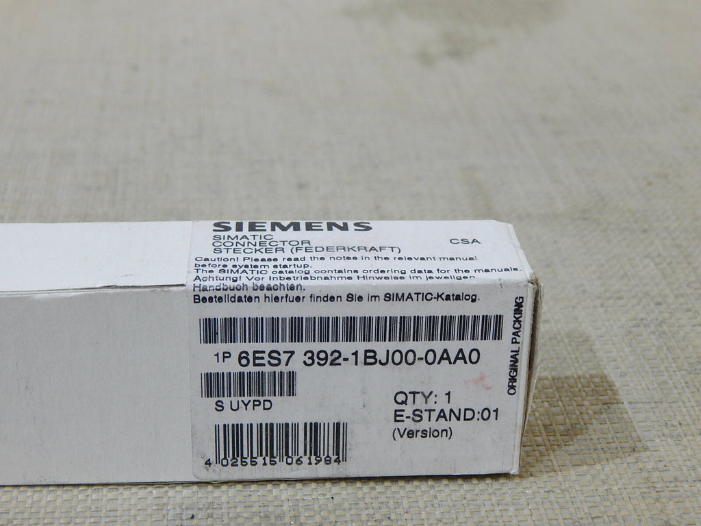 Siemens Simatic S7 6ES7 392-1BJ00-0AA0 //6ES7392-1BJ00-0AA0 E:01  New