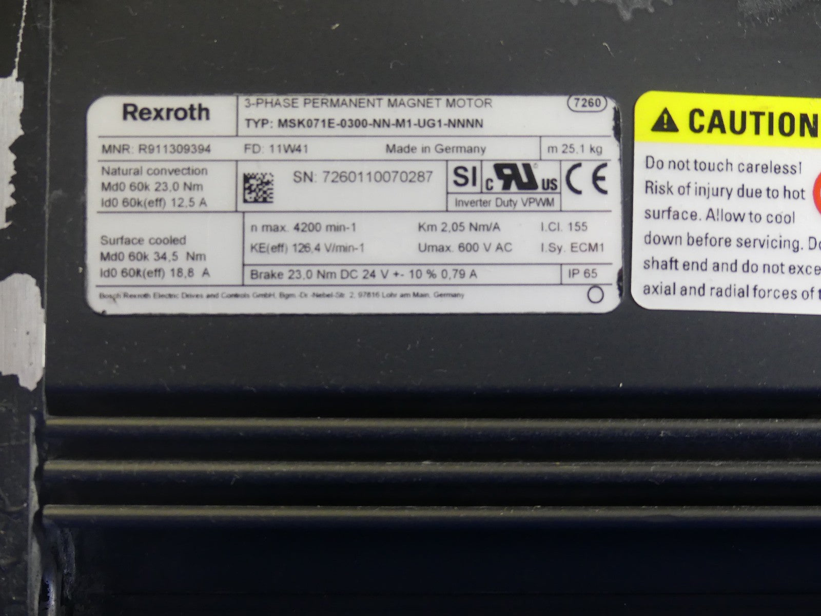 REXROTH MSK071E-0300-NN-M1-UG1-NNNN