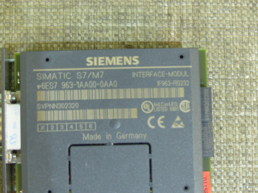 Siemens 6ES7 963-1AA00-0AA0 // 6ES7963-1AA00-0AA0