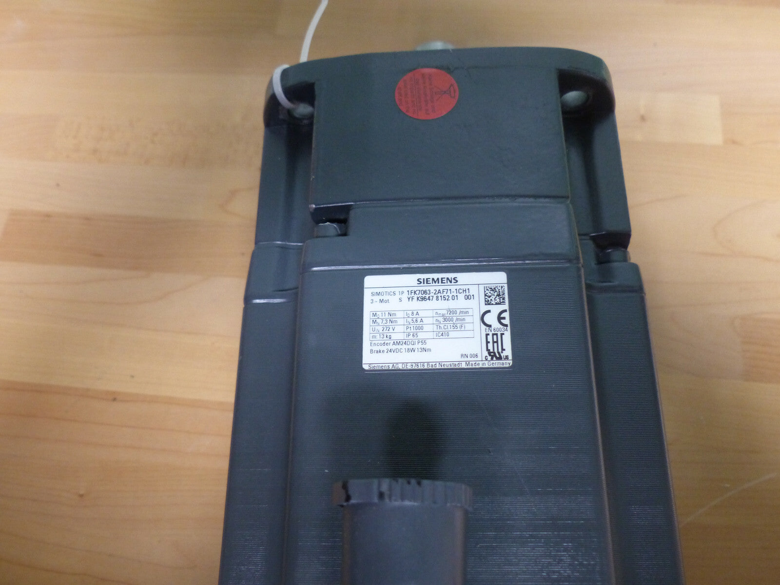 Siemens 1FK7063-2AF71-1CH1 // 1fk7063-2af71-1ch1 used s.Bilder