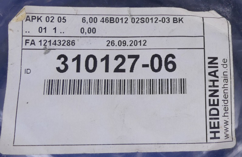 heidenhain APK 02 05 6,0046B012 02S012-03 BK APK02056,0046B01202S012-03BK