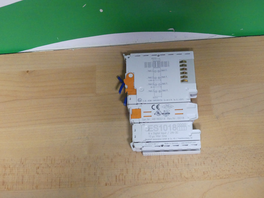Beckhoff  ES1018  EtherCAT-Klemme 8x Digital Input Klemme used