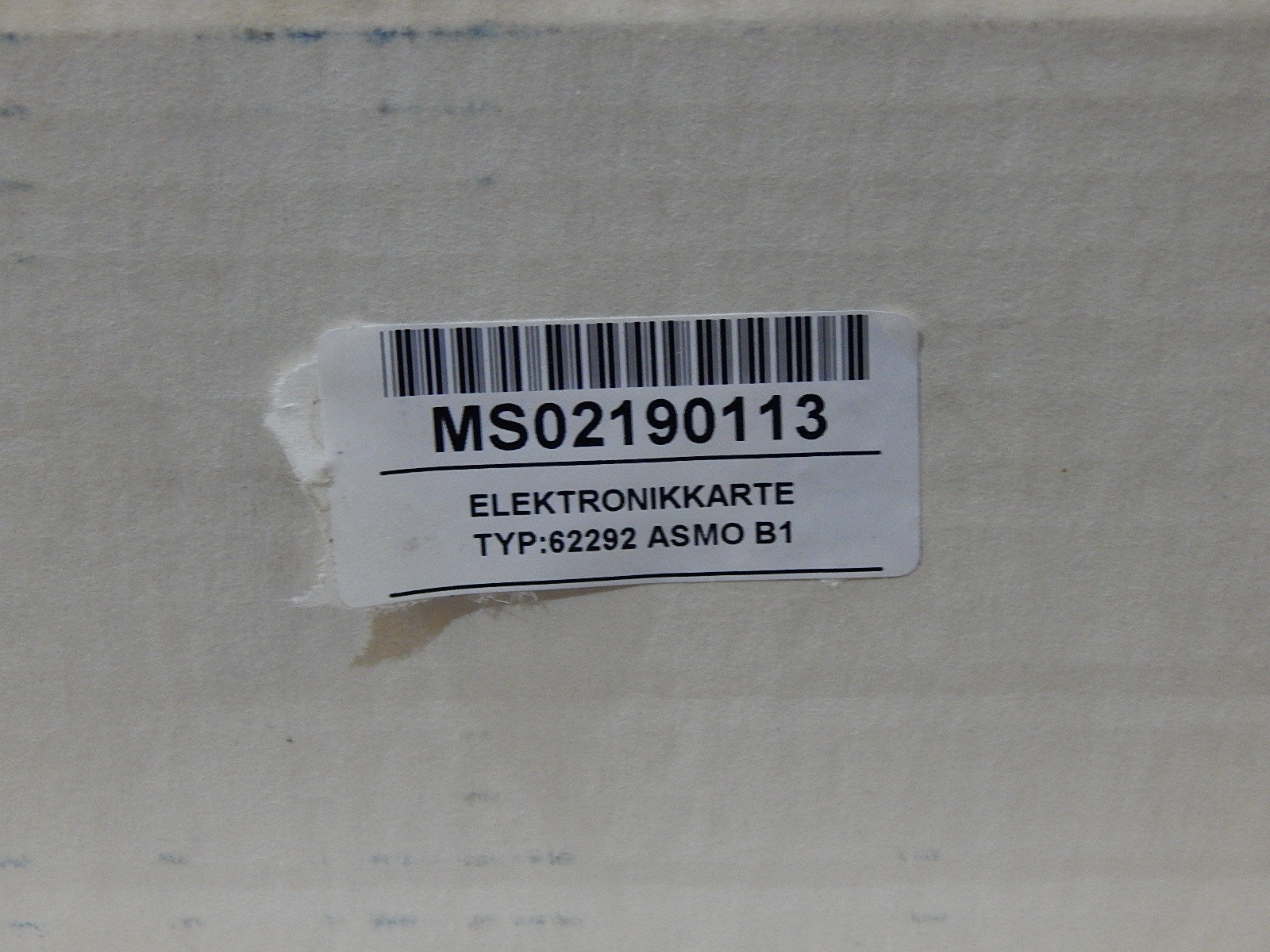  EFD  ASMO B3   30.11B  karte s. Bilder 