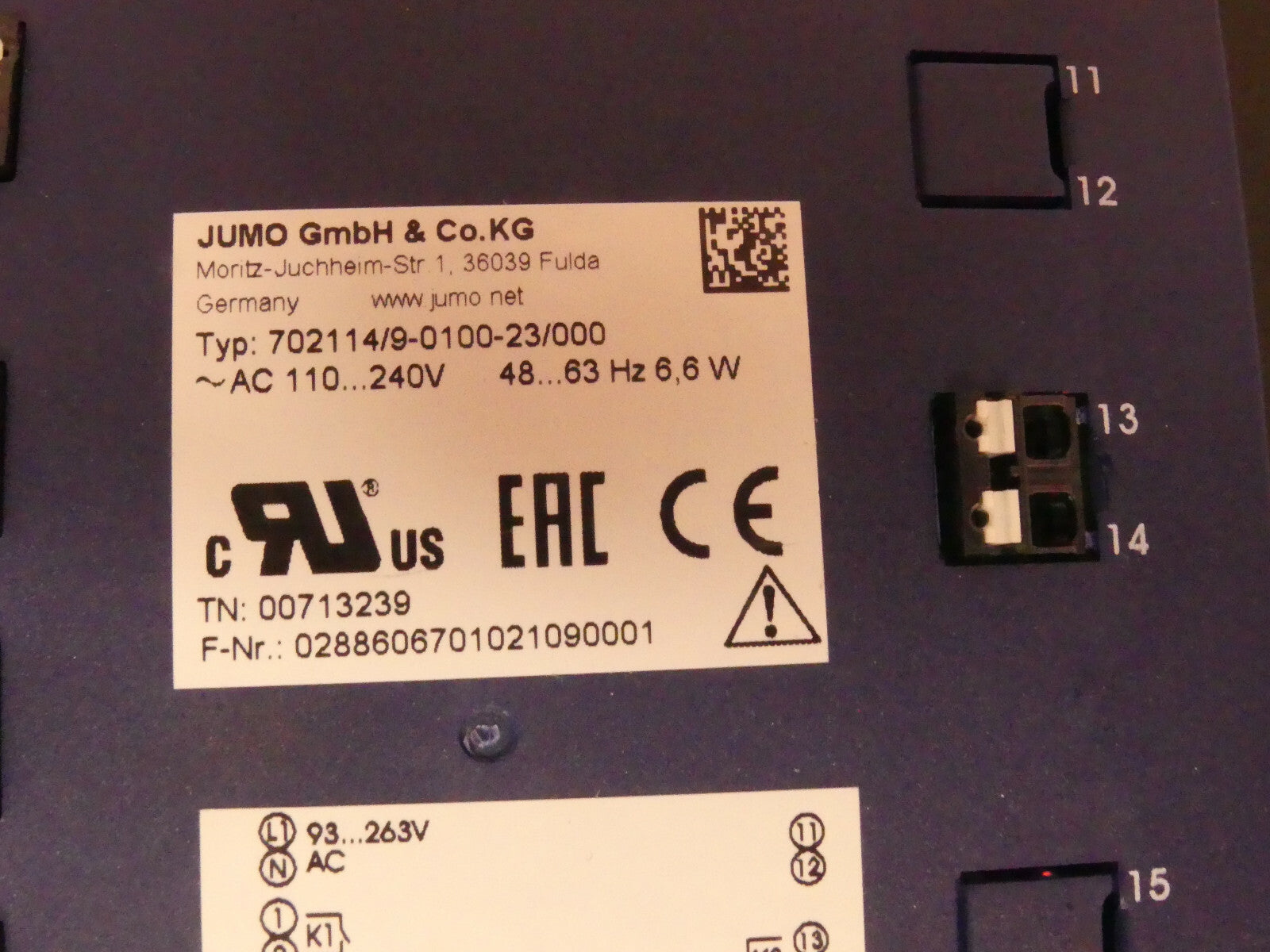 JUMO 702114/9-0100-23/000