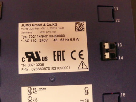 JUMO 702114/9-0100-23/000