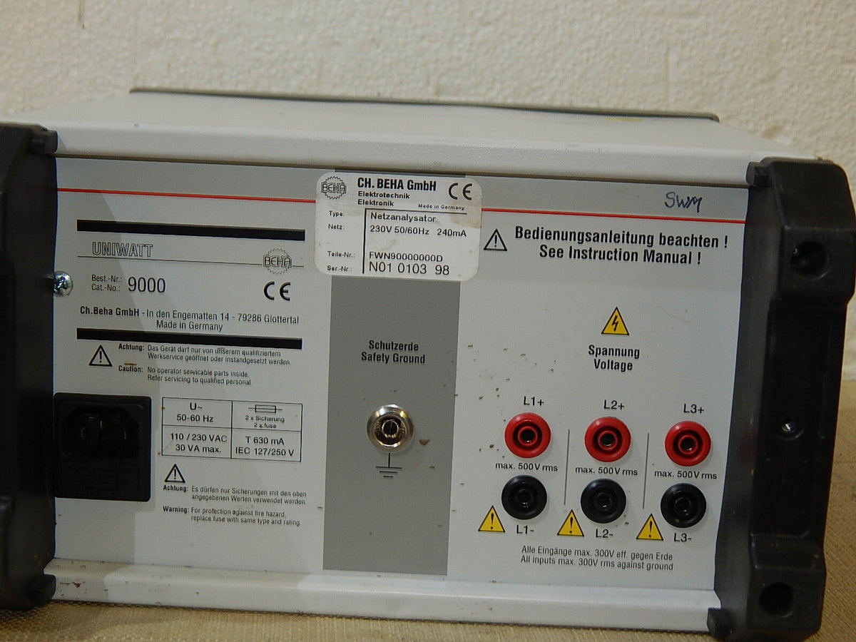  CH. Beha Uniwatt Netzteil  FWN90000000D  230V  50/60Hz used
