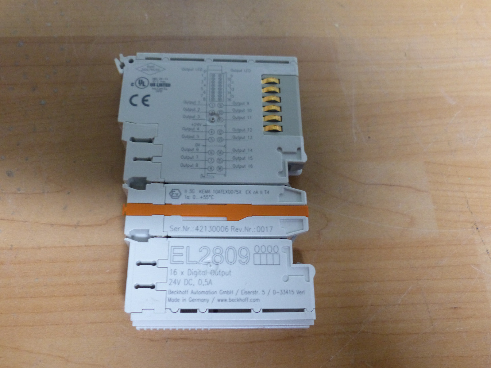 Beckhoff EL2809 EtherCAT Terminal, 16-channel used