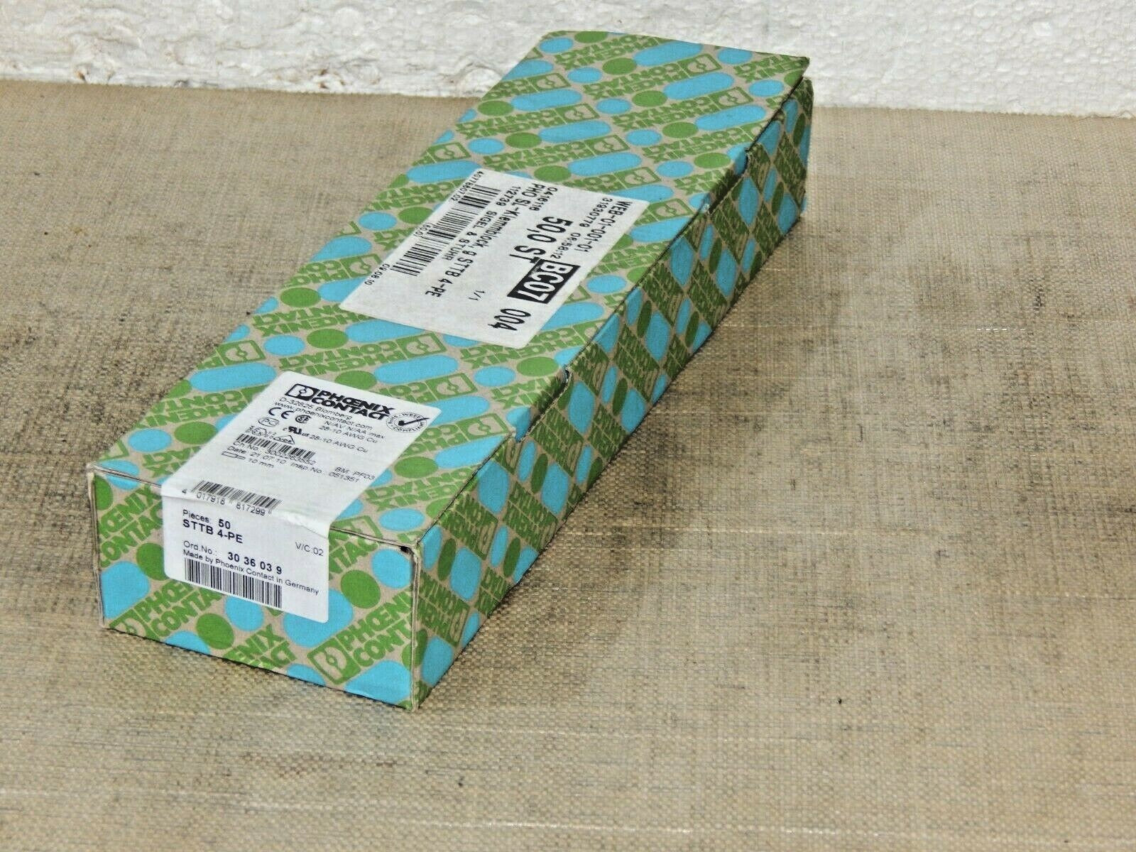  50x Phoenix Contact STTB 4-PE Reihenklemme 