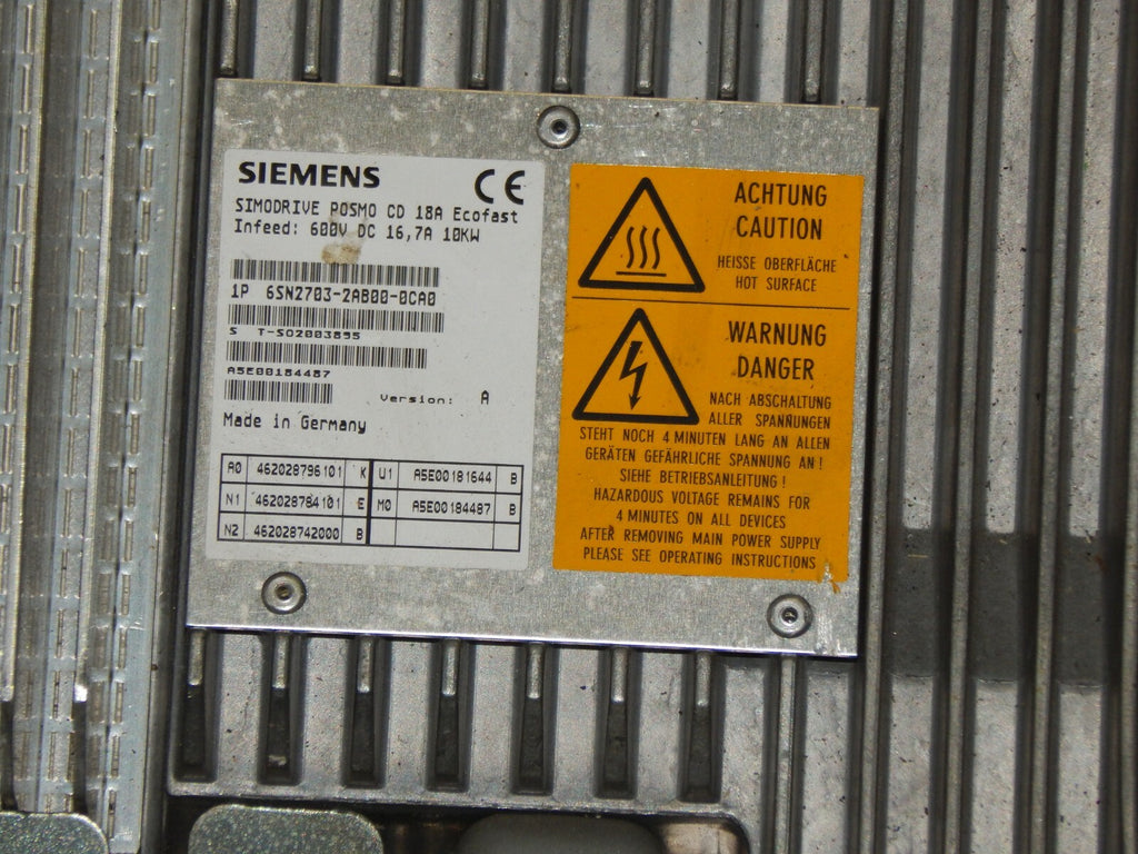  SIEMENS Simodrive Posmo  CD 18A Ecofast  6SN2703-2AB00-0CA0  used s.Bilder