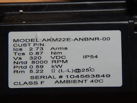 Kollmorgen AKM22E-ANBNR-00 Servomotor Motor + Neugart PLE 60 Getriebe i=9 Used