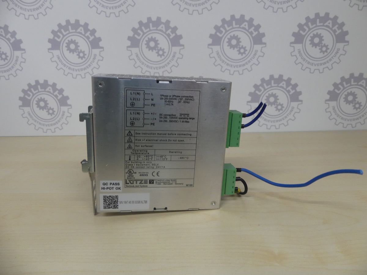 Luetze CPSB2-120-24 722995 Power Supply Netzteil