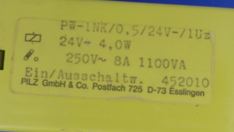 Pilz PW-INK/0,5/24V-/1Uz 452010
