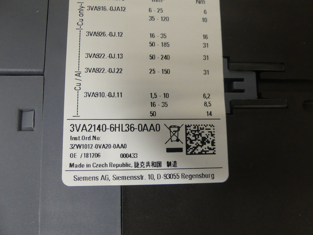 siemens  3VA2140-6HL36-0AA0