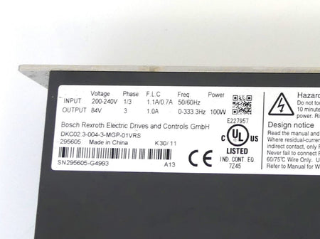 Rexroth Ecodrive Cs DKC02.3-004-3-MGP-01VRS