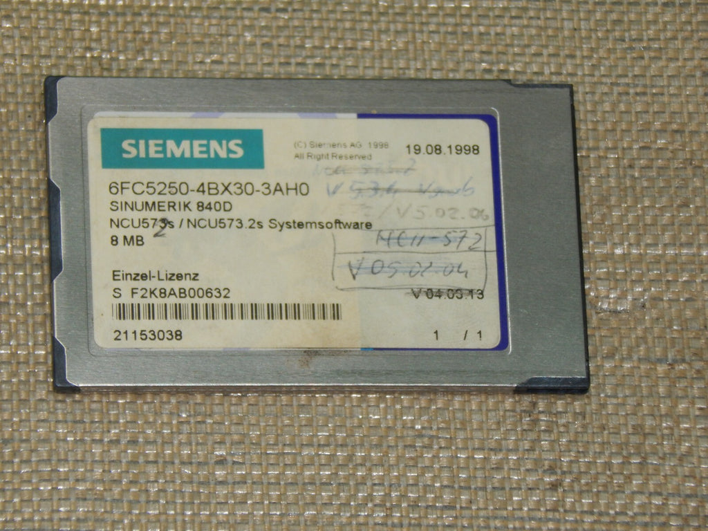  Siemens Sinumerik 840D 6FC5250-4BX30-3AH0