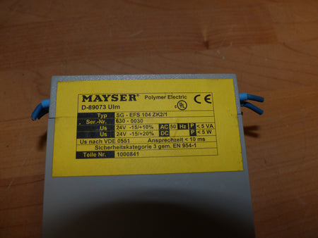 Mayser Sicherheitsschaltgerät SG-EFS 104 ZK2/1 used s.Bilder