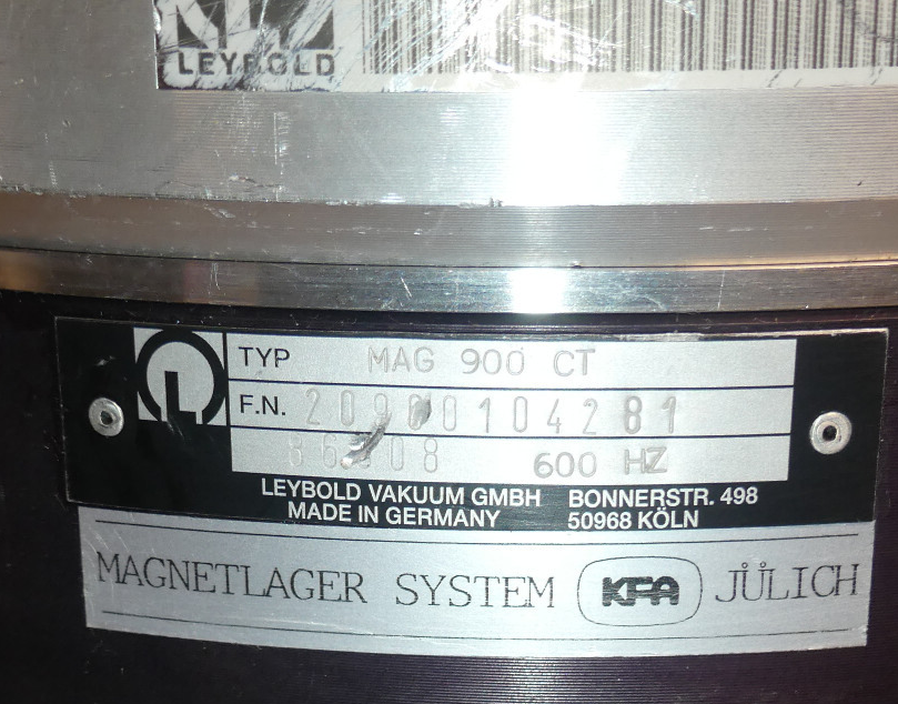 Oerlikon Leybold Vacuum TURBOVAC MAG 900 CT  MAG900CT Leicht Beschädigt s.Bilder